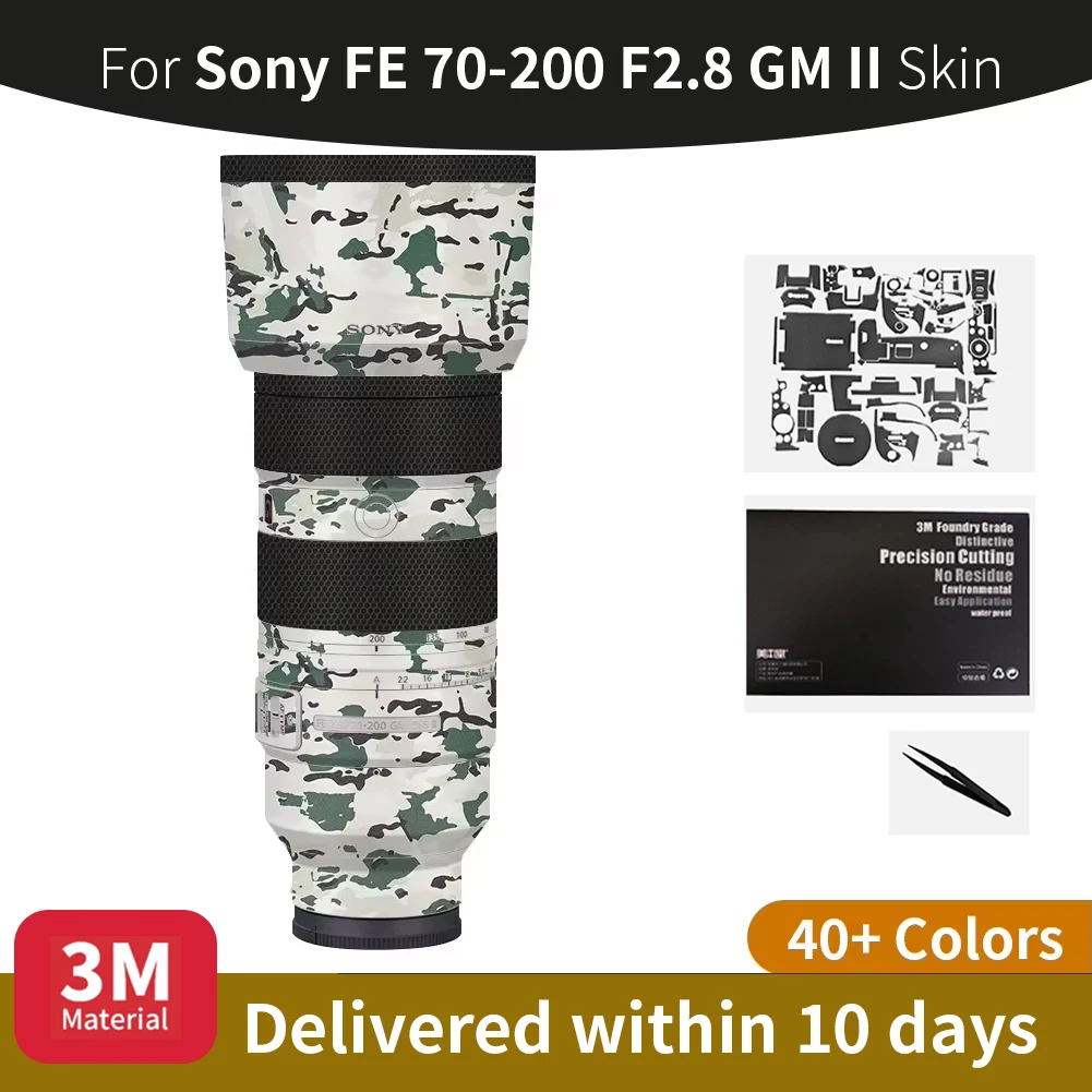 Фото Для Sony 70200GMII Skin, наклейка на объектив Sony FE 70-200 F2.8 GM II, устойчивая к царапинам защитная пленка, полная защита №1
