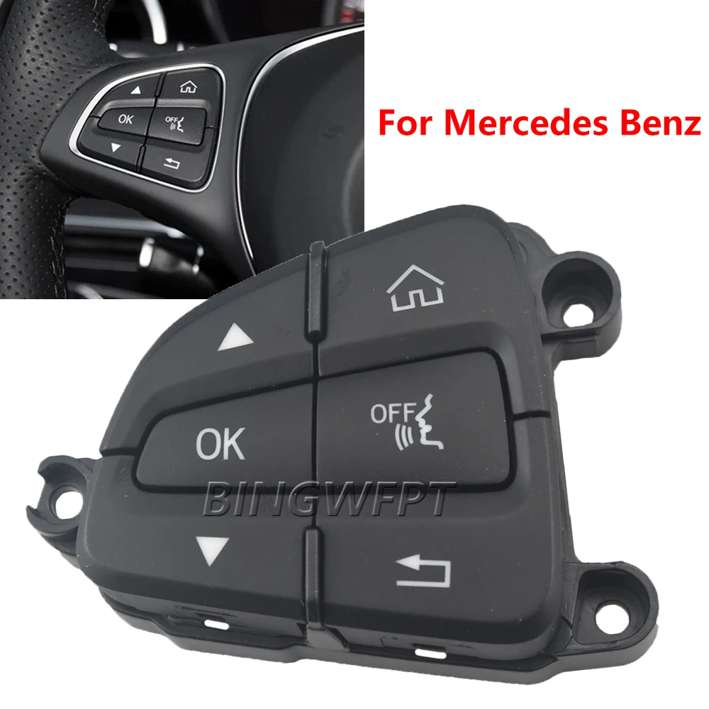 

Кнопки управления на руль для Mercedes-Benz W205 C series c300 GLC x253 A0999050300 A099 905 03 00 A0999050200