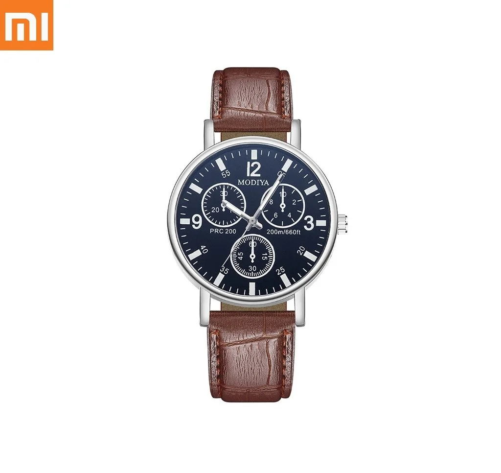 

XIAOMI New Fashion Men Watches for Gift Women Leather Strap Quartz Watches Sports Military Watches Ladies Wrist Watch Bracelet