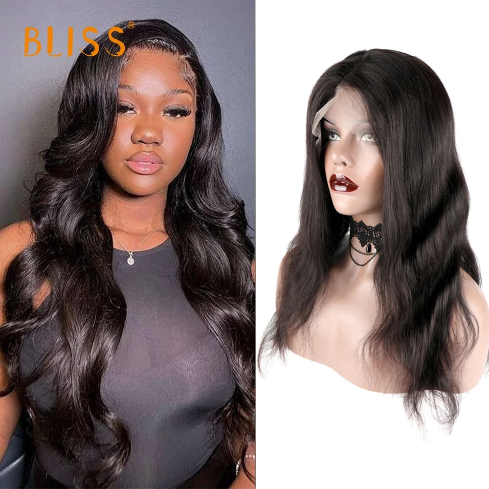 Bliss 13X4 Hd Lace Frontal Wig 20 Inch Body Wave Lace Front Wig 150% Brazilian Transparent Wet Wavy Lace Front Human Hair Wigs