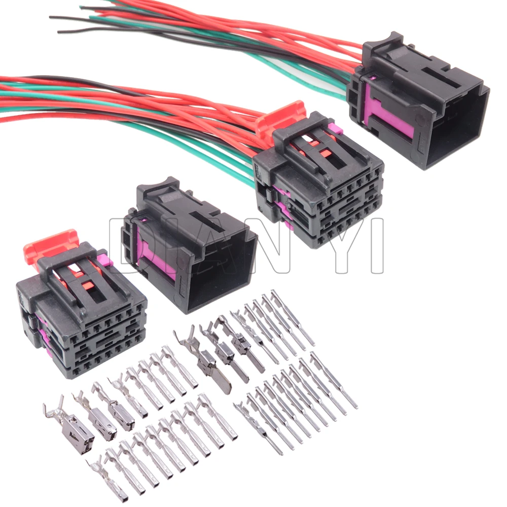 Автомобильный проводной разъем для сиденья автомобиля VW, кабельная розетка для VW Audi 4F0972575 4F0972483, 1 комплект, с кабелями