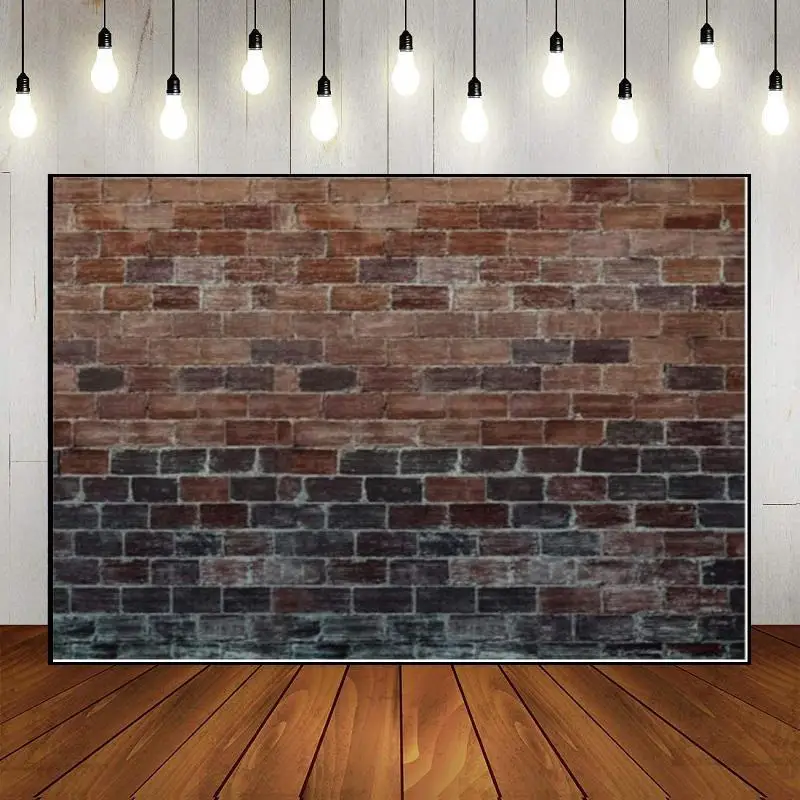 Деревенский Красный Черный винтажный кирпичная стена тема Ретро фон день