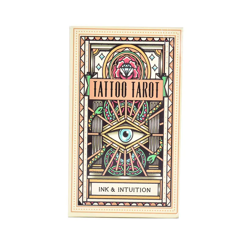 

78Pcs Tattoo Tarot Ink & Intuition Deck Oracle Fun Family Party Board Games
