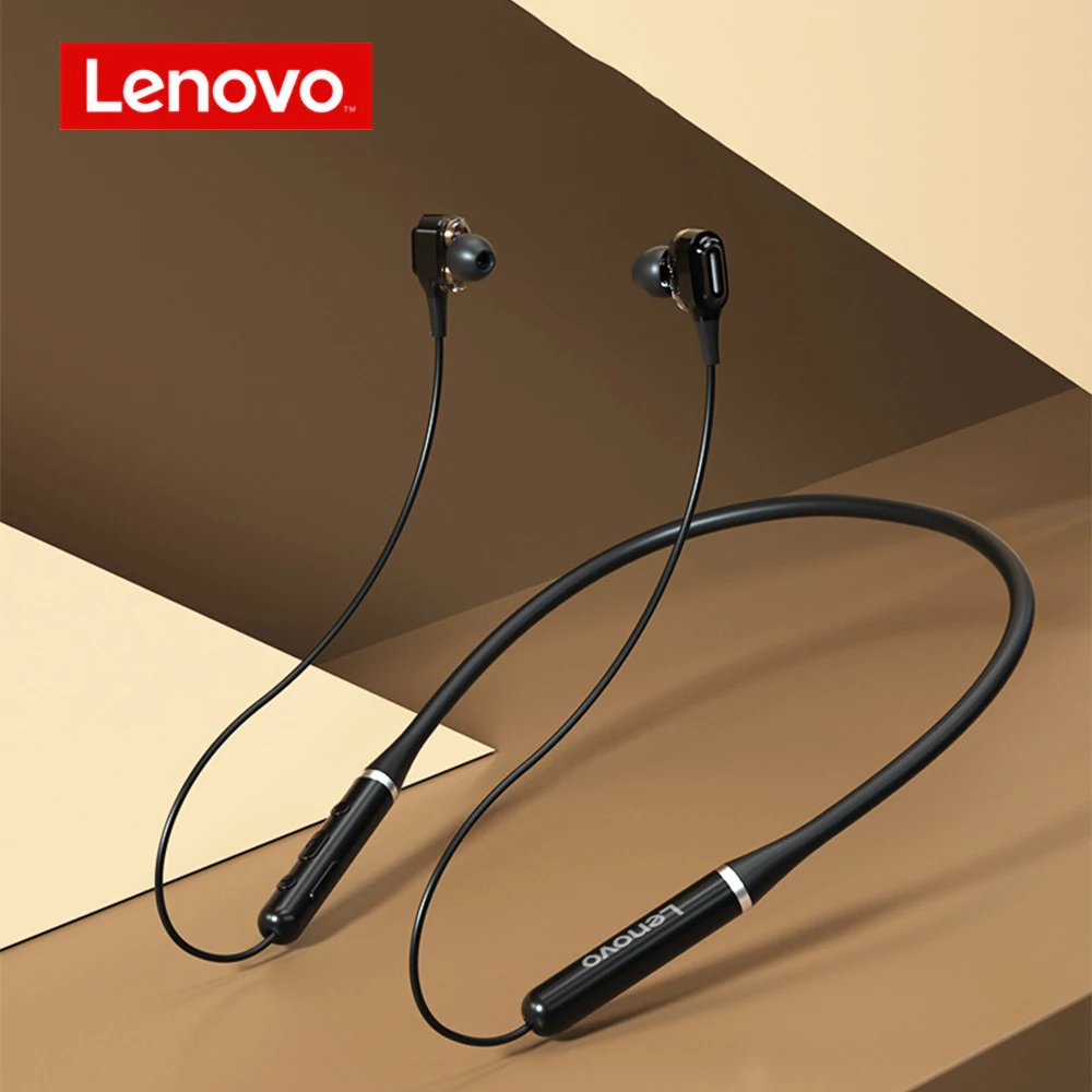

Lenovo XE66 Wireless Headphones Bluetooth Earphones Sports Headset Magnetic Neckband 4 Speakers Handfree Earbuds with Mic