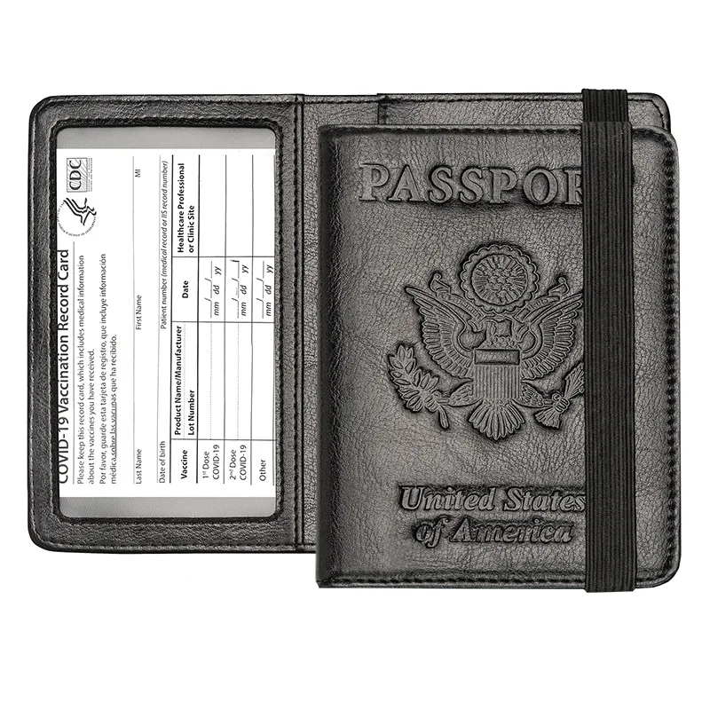 Обложка для паспорта из искусственной кожи с RFID-защитой |