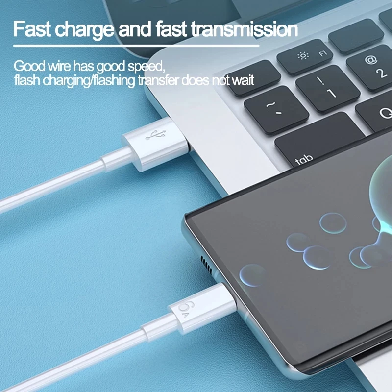 Оригинальный зарядный кабель 6A Huawei Honor X8 Usb Type-C для суперзарядки быстрой зарядки