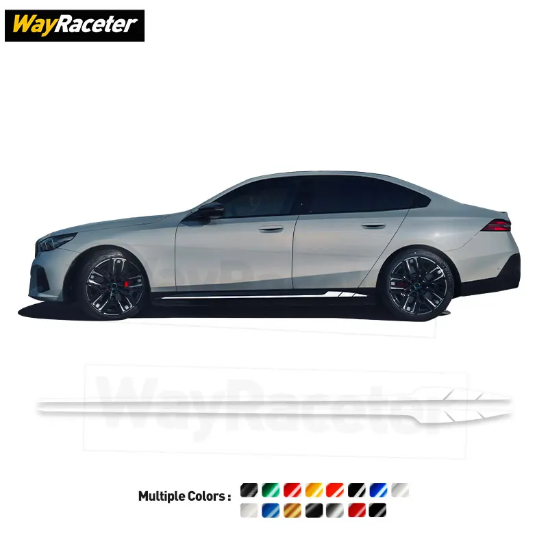 2 шт. наклейка на боковую полоску дверь виниловая для BMW G61 Touring 5 Series 2024 G60 i5 2025 M