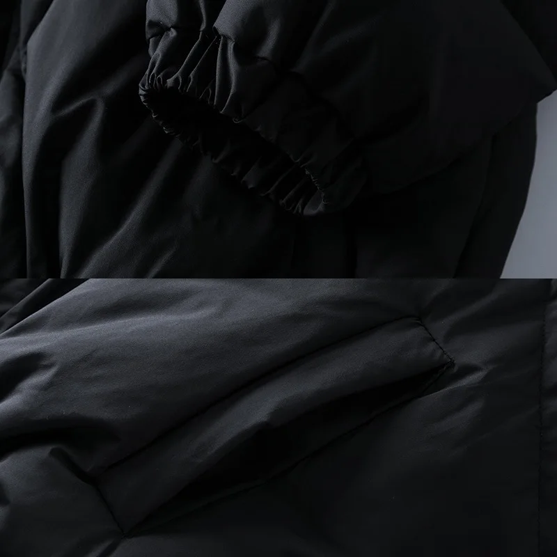 Rainbowtouches Mens Winter Down Jackets Fashion Korean Stand Collar Warm Parkas Cotton Padded Jacket Male New Designer Coats