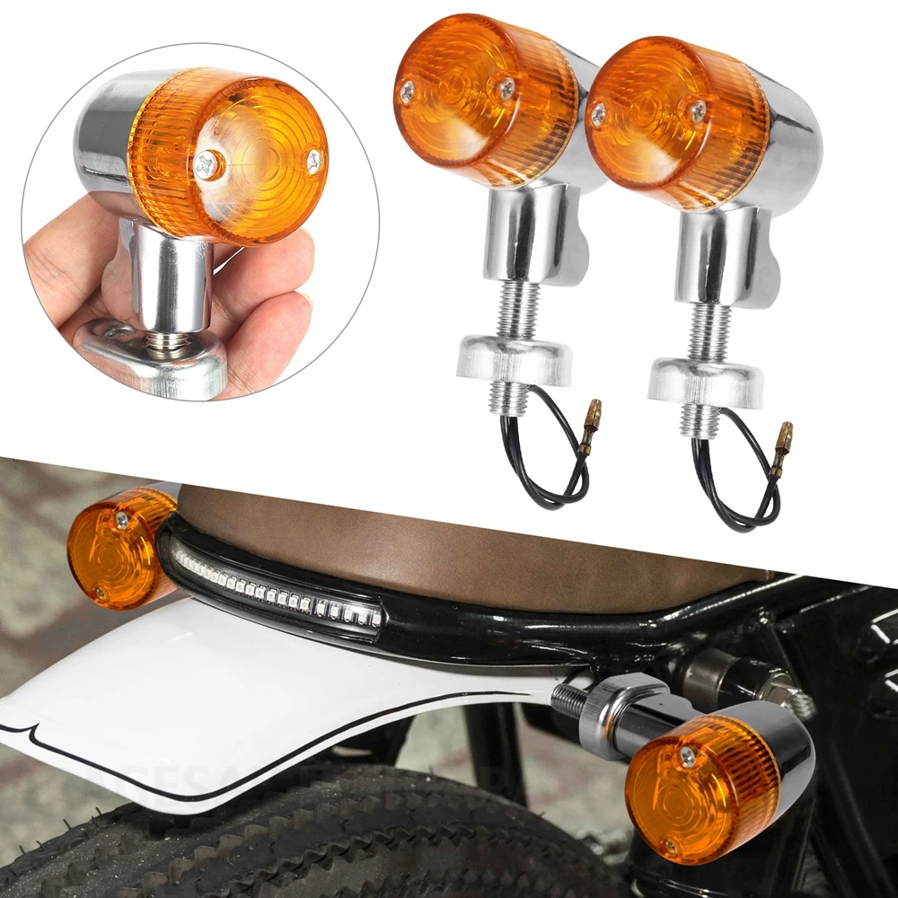 

Комплект Из 2 Мотоциклетных Поворотников 12В, Янтарные Мигающие Фонари, Аксессуары Для HONDA Z50 MONKEY CHALY DAX ST50 ST70