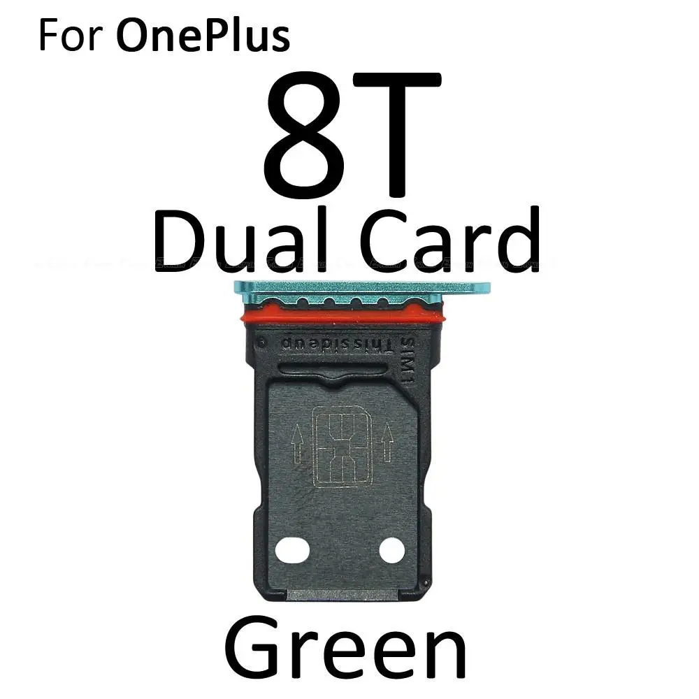 Sim Card Tray For OnePlus 7 7T 8 Pro 8T Sim Card Slot Holder Repair Parts Whole Sale images - 6