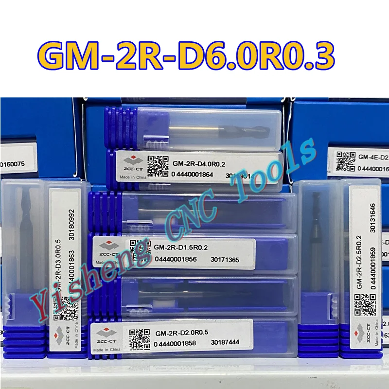 

Концевая фреза HRC45 ZCC CT GM-2R-D6.0R0.3 2 с угловым покрытием