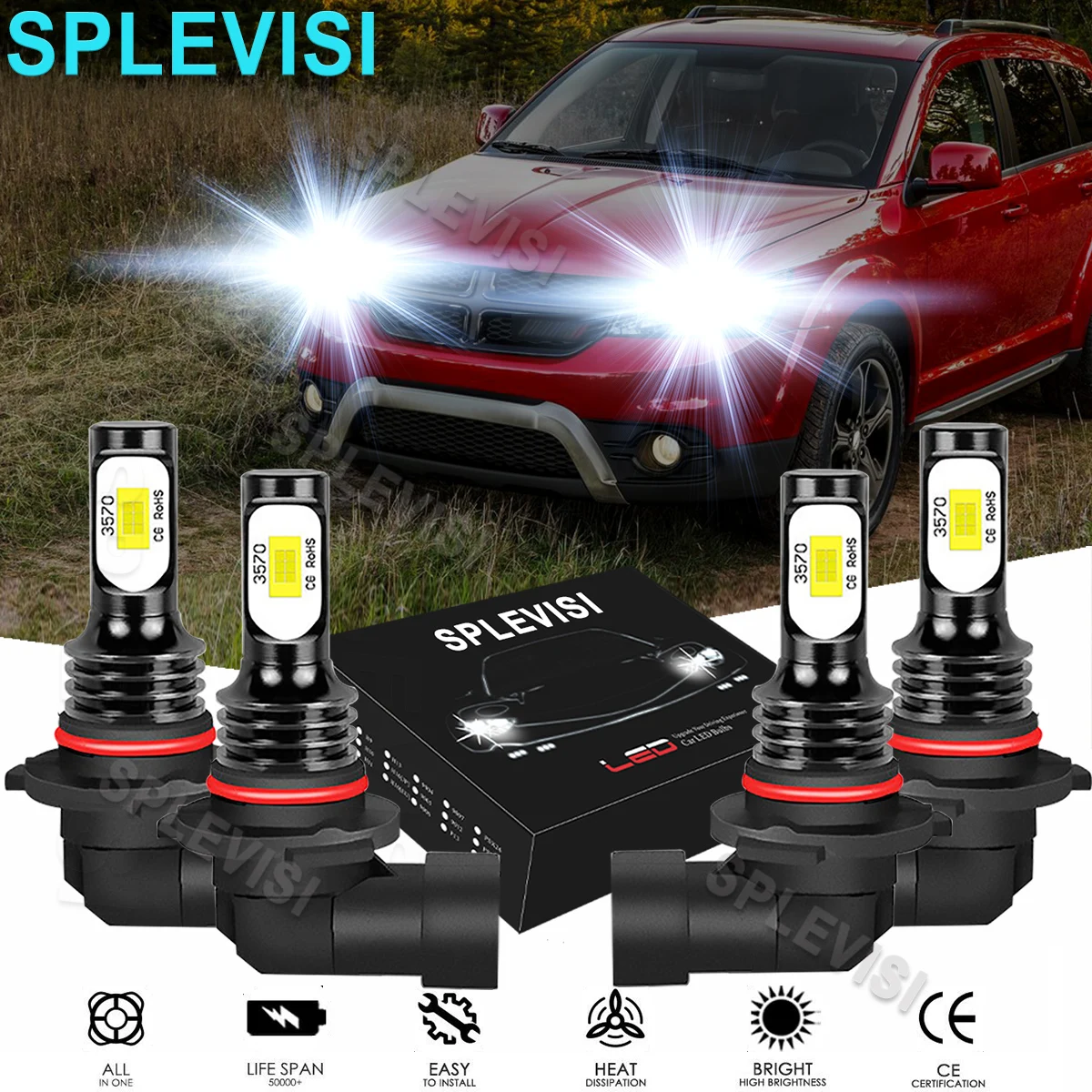 светодиодные лампы для фар 6000K