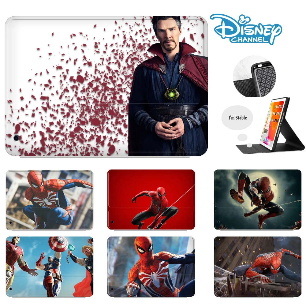 

Чехол для iPad 2021 10.2 8-го поколения 2020 2018 для Pad Air 4 2 3 10,5 Mini 6 Mini 5 4, чехол для ipad 10,2, чехол с изображением Человека-паука