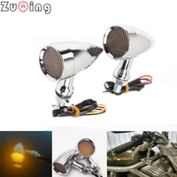 motorcycle accessories harley retro car off road motorcycle bullet shaped belt mesh led turn signal signal light tail light