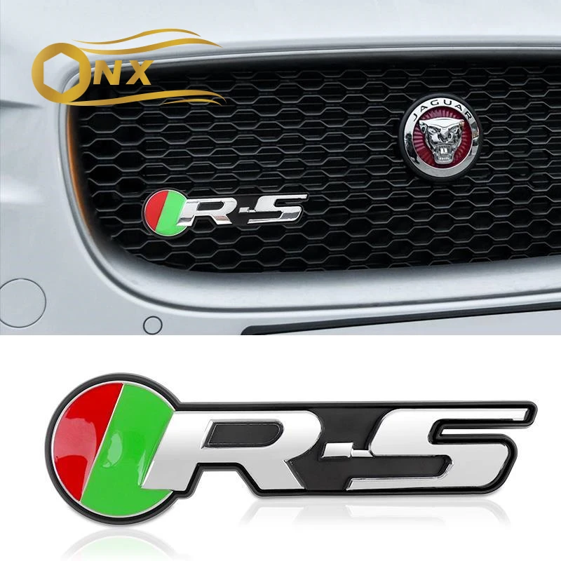 

Car grille logo letter car logo decorative sticker For Jaguar XF XE XJL XJR F-PACE