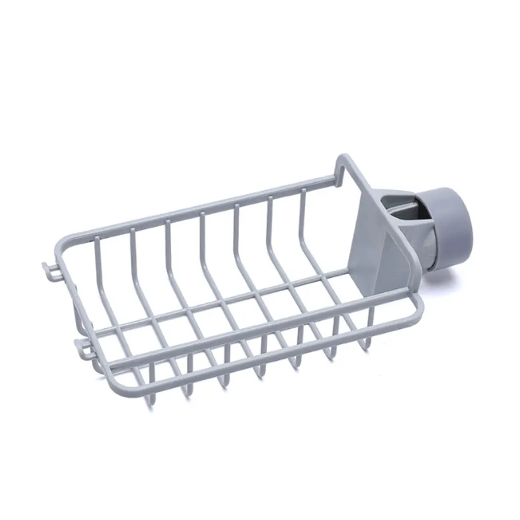 

Recableght Detachable Sink Rack Large Capacity Storage Shelf Hollow Sink Drain Holder Firm And Durable Bathroom Accessories
