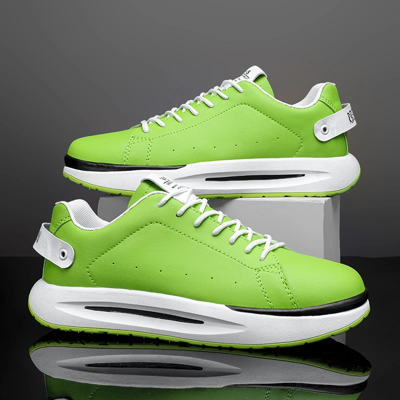 

Удобные резиновые Нескользящие баскетбольные туфли на толстой подошве, Новинка лета 2022, мужская повседневная обувь, модная легкая дышащая ...