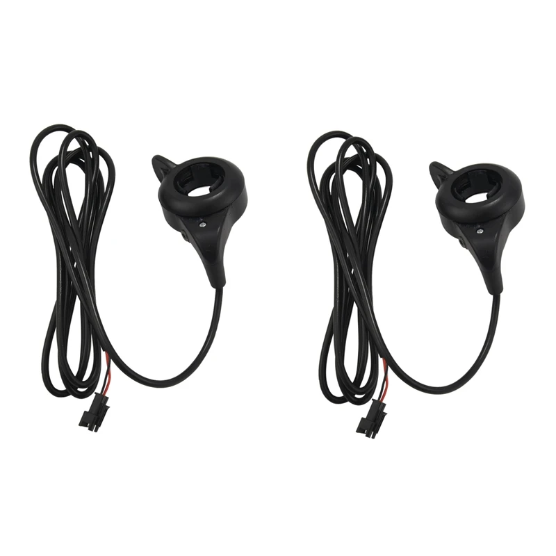 

2X Ebike Electric Bicycle Thumb Throttle, FT-21X Finger Throttle Accelerator, Speed Control 12-72V Universal