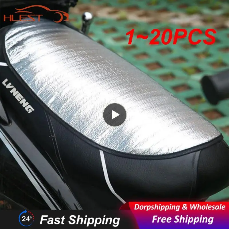 

1~20PCS Motorcycle Seat Cover Waterproof Summer Scooter Sun Pad Heat Insulation Cushion Prevent Bask