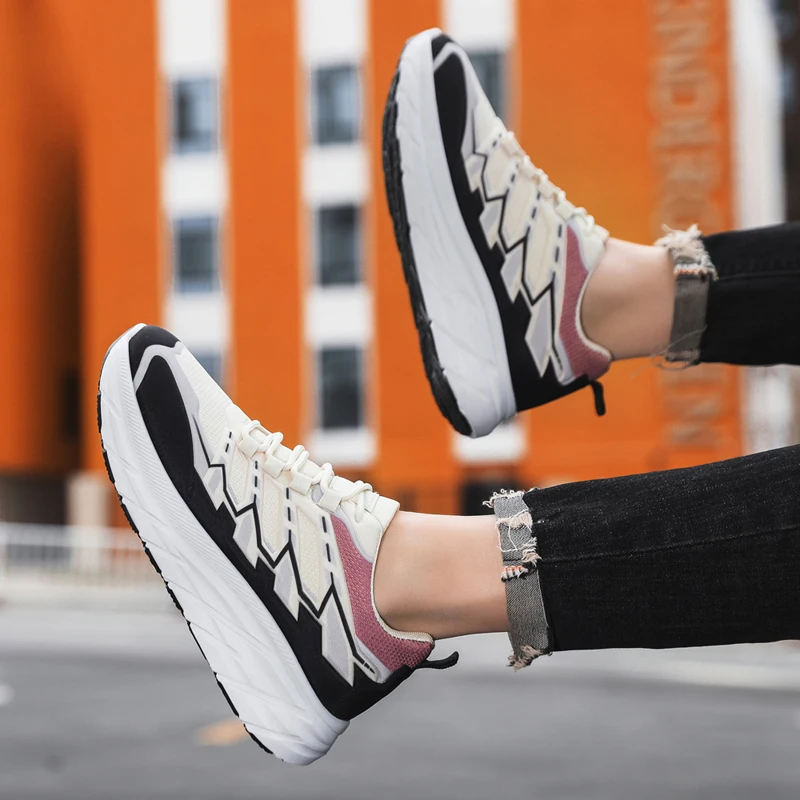 Кроссовки мужские на платформе повседневная спортивная обувь для улицы бега