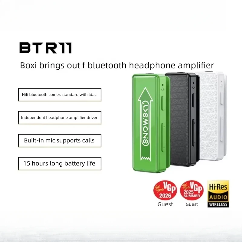 Фото FiiO BTR11 Bluetooth-аудиоприемник для автомобиля, беспроводной адаптер для наушников, LDAC без потерь, длительное время работы от батареи, встроенный микрофон, подарки №2