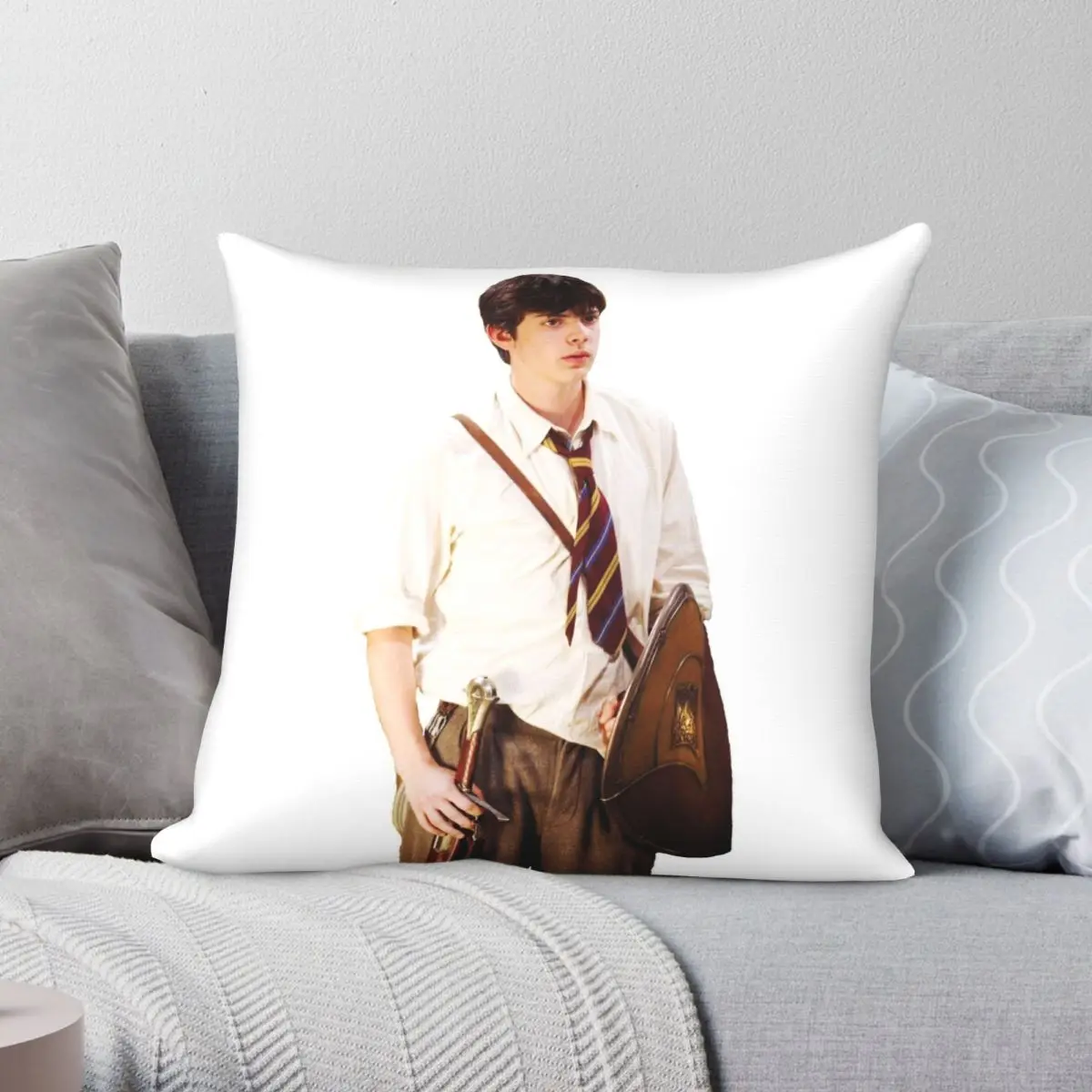 

EDMUND PEVENSIE Narnia Pillowcase Polyester Linen Velvet Pattern Zip Decor Pillow Case Car Cushion Cover 18"