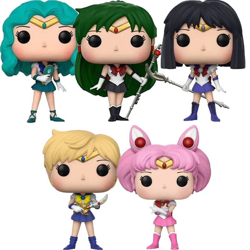 

Funkoe Neptune #298 Sailor Chibi Moon #295 Sailor Moon #89 Sailor Miku #945 Sailor Urauns #297 Sailor Saturn #299 Pluto #296 Toy
