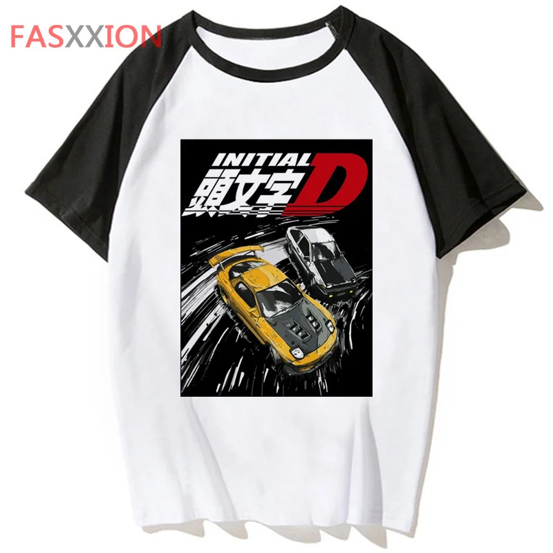

Футболка initial d Мужская в стиле хип-хоп, смешной Топ в стиле Харадзюку, уличная одежда, рубашка