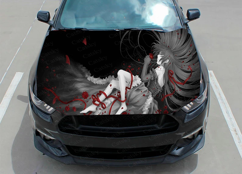 

when they cry anime Car Decal Graphics Vinyl decal Cover Pattern Packaging Decal custom DIY design hood engine Decal Stickers