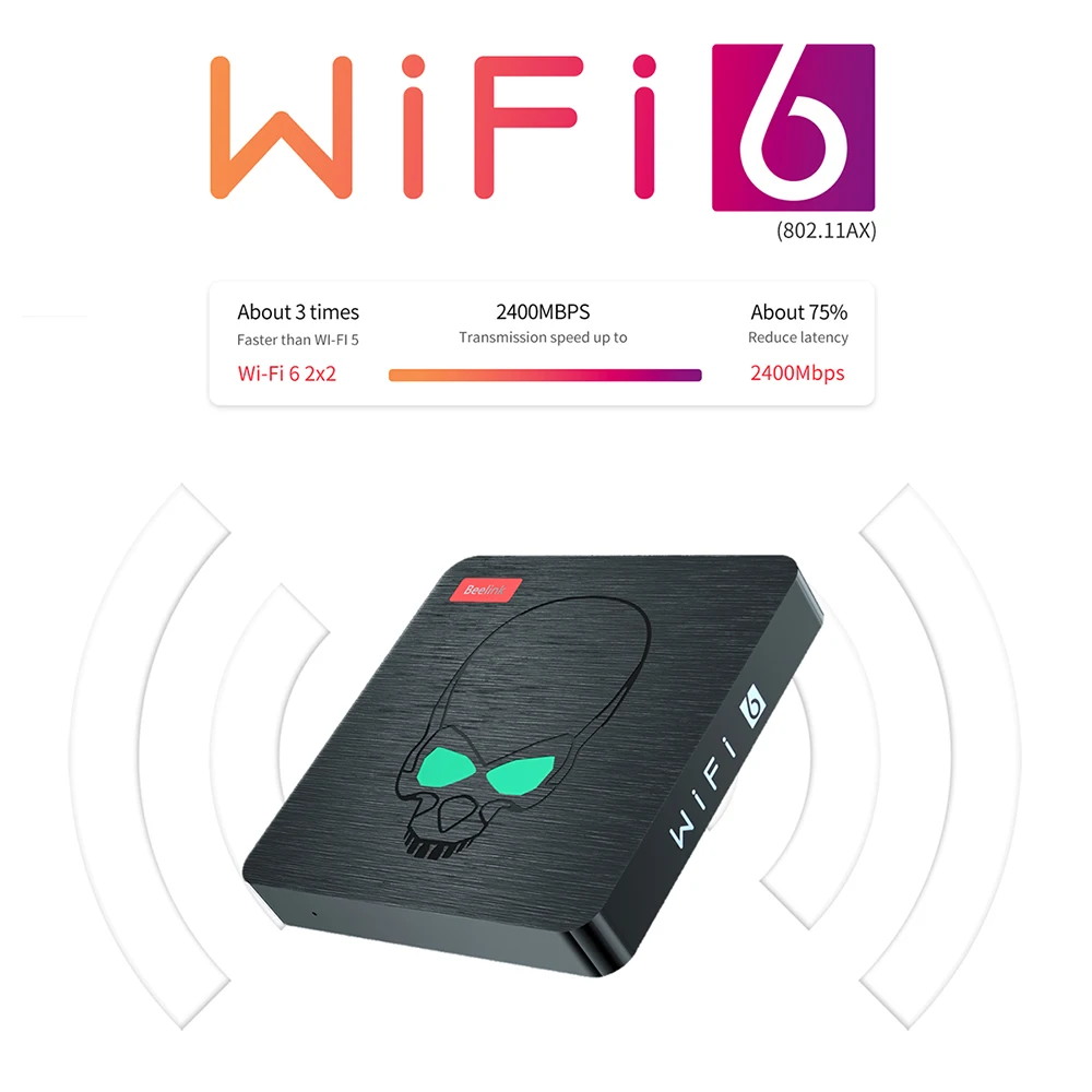 Cena 2022 Beelink GT King II WiFi 6 TV, Pudełko Android 11.0 Amlogic A311D2 Octa Core LPDDR4 8GB 64GB 4K BT5.0 1000M USB3.0 Dekoder