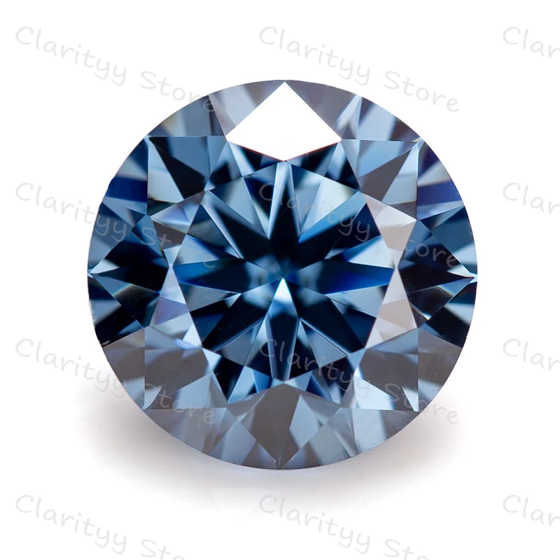 

Holycome Moissanite оптовая цена для темно-синего круглого Огранки Свободный драгоценный камень бриллиант бриллиантовая огранка роскошные женские ...