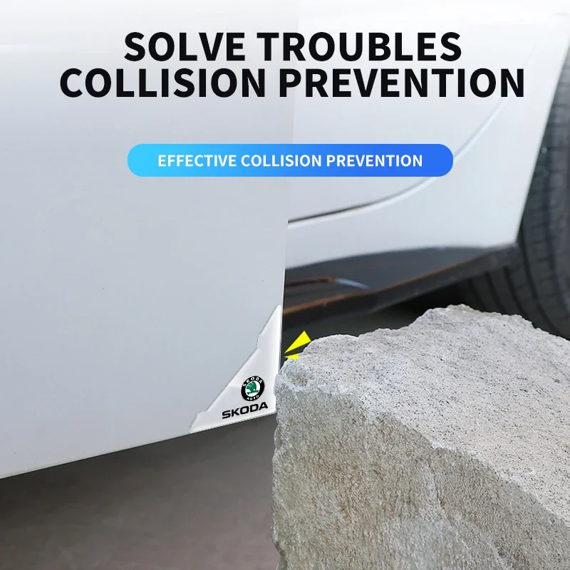 Угловая крышка автомобильной двери защита Бампера Для Skoda Rapid Felicia Kodia Kamiq Yeti Karoq Fabia