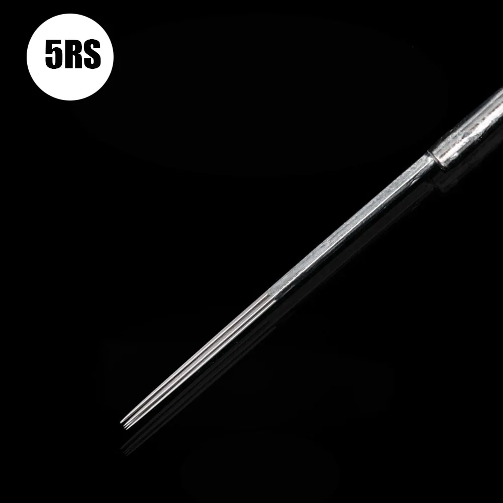 Одноразовые 50 шт. иглы для микроблейдинга татуажа круглые лайнеры 3RS/5RS/7RS/9RS/11RS аксессуары для аппаратуры тела.