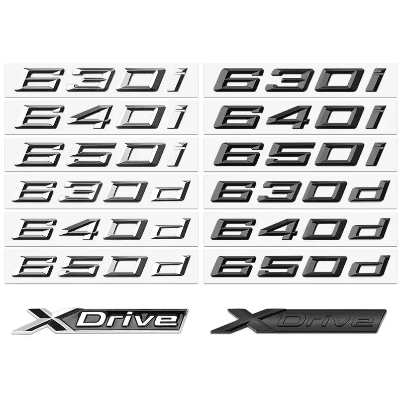 3D ABS задний багажник автомобиля буква 650d 630d 640d 645d 630i 640i 650i 645i эмблема наклейка для