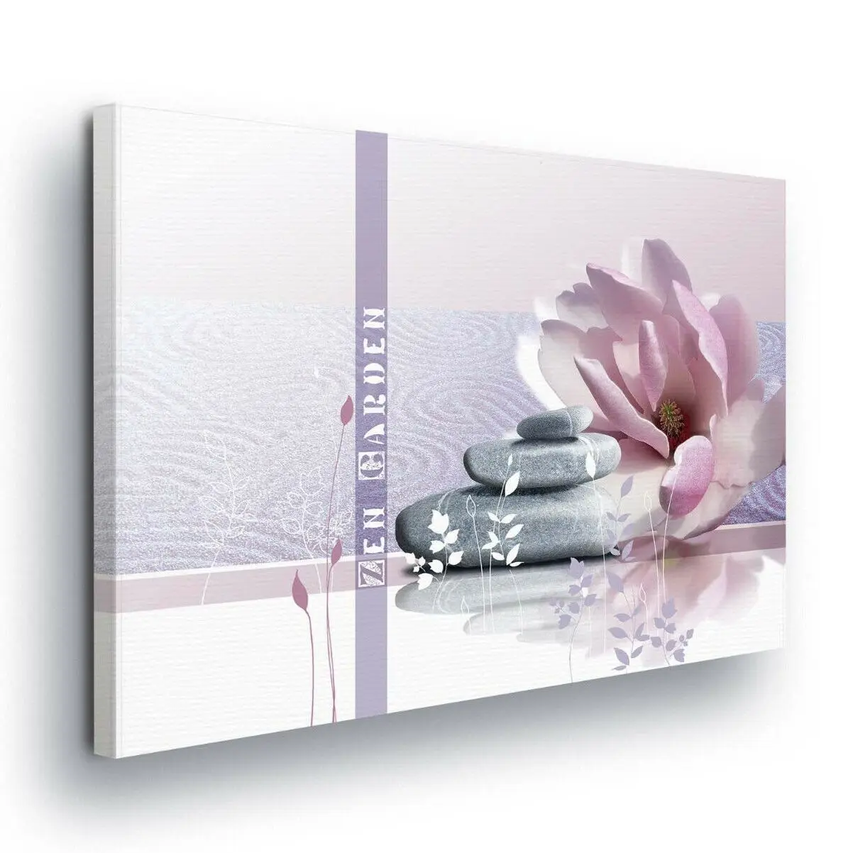 Декоративные настенные постеры Zen Garden Spa с изображением свечей цветов розовых