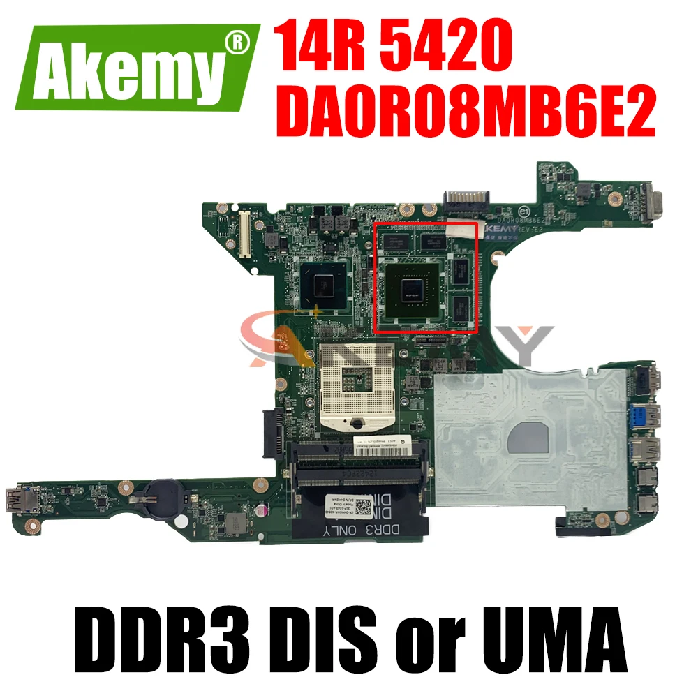 

Материнская плата для ноутбука DELL Inspiron 14R 5420 I5420 материнская плата 0KD0CC CN-0HMGWR DA0R08MB6E2 материнская плата DDR3 DIS или UMA