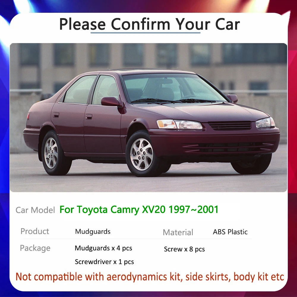 Для Toyota Camry Gracia Vienta Daihatsu Altis XV20 1997 ~ 2001 седан автомобильное крыло брызговики товары
