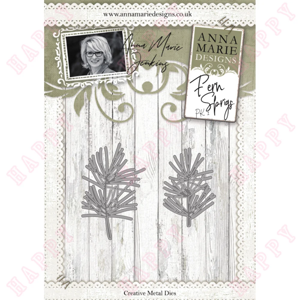 

Metal Cutting Dies Fern Sprigs For 2022 New Scrapbook Diary Decoration Paper Craft Embossing Template DIY Greeting Card Handmade