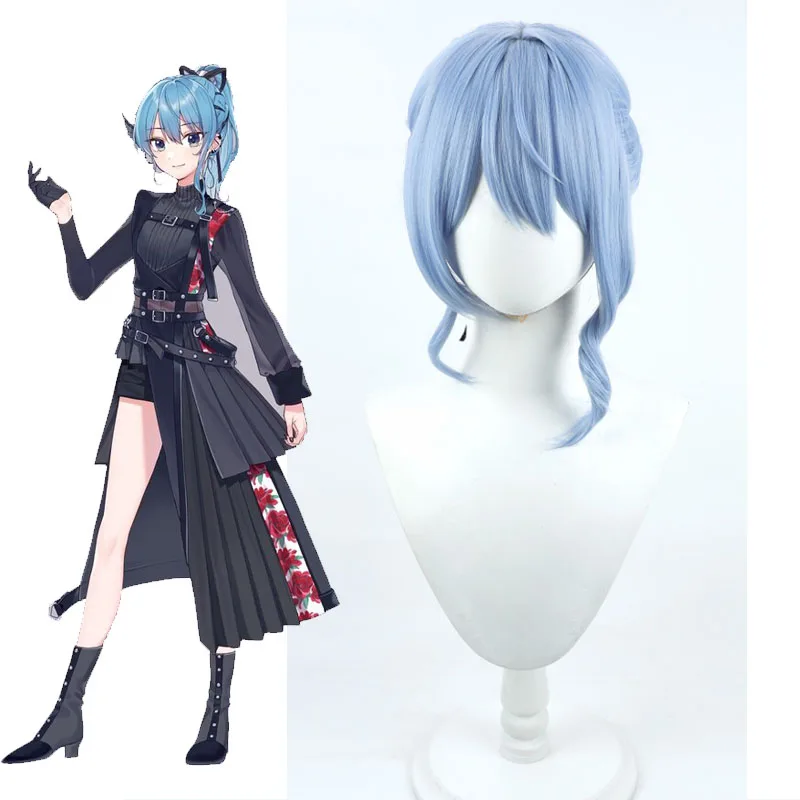 

Парик для косплея Hololive Hoshimachi Suisei, парик для виртуальной вечеринки