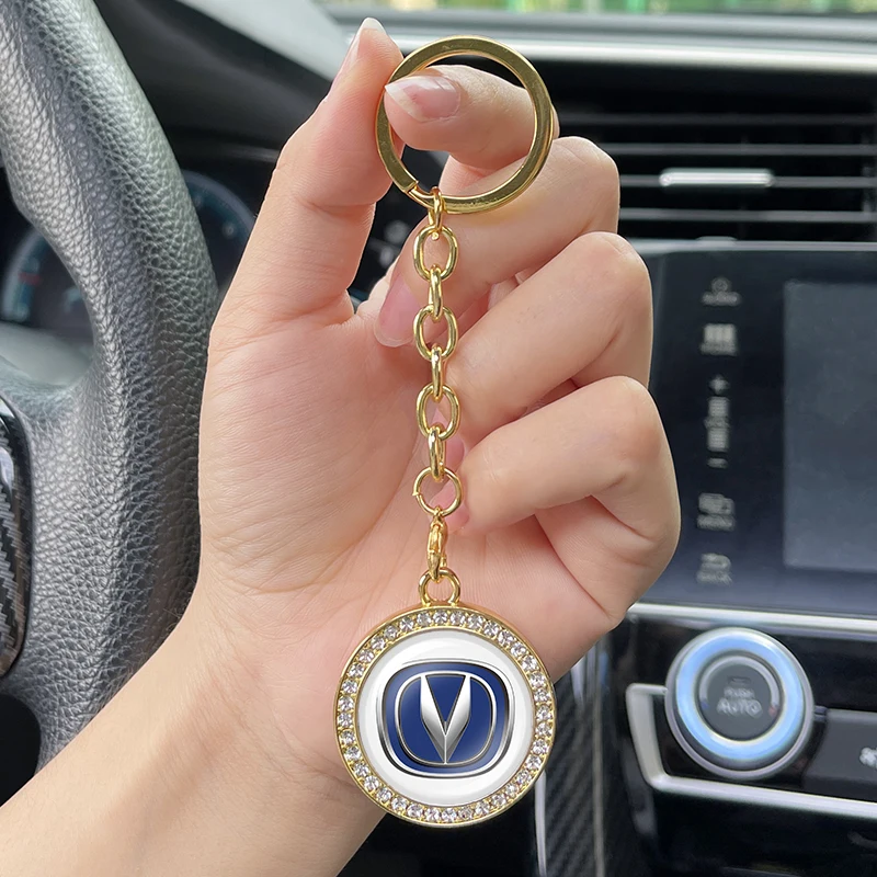 

Zinc Alloy Car Logo Keychain Chain For Changan CS75 CS85 CS35 Alsvin Eado CS15 CS70 CS55 CS1 CX70 CX20 Key Ring Auto Accessories