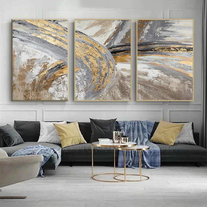 

3 modern abstract art canvas painting wall art poster prints modern home corridor decoration modular living room bedroom picture