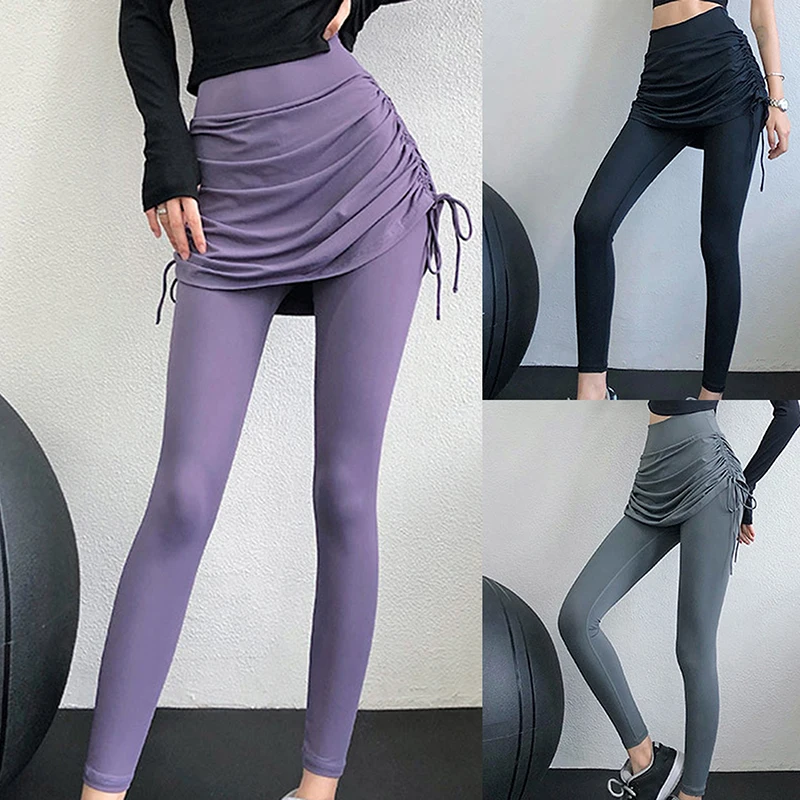

Women Sexy Tennis Skirts Badminton Golf Dancing Skirt Leggings High Waist Fitness Workout Running Pants