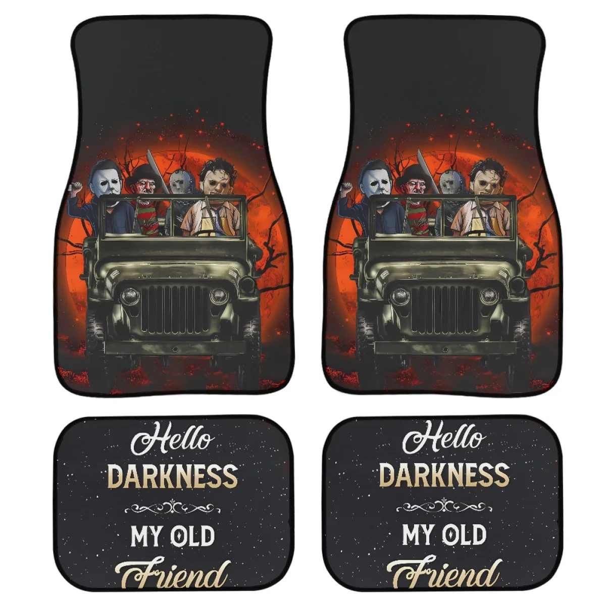 

Коврики напольные универсальные с принтом «ужасные Фильмы»