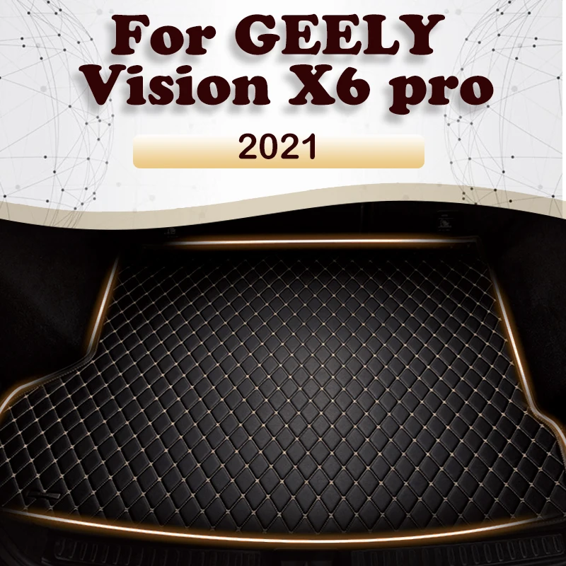 Коврик для багажника автомобиля для GEELY Vision X6 Pro 2021, аксессуары для автомобиля, украшение интерьера автомобиля