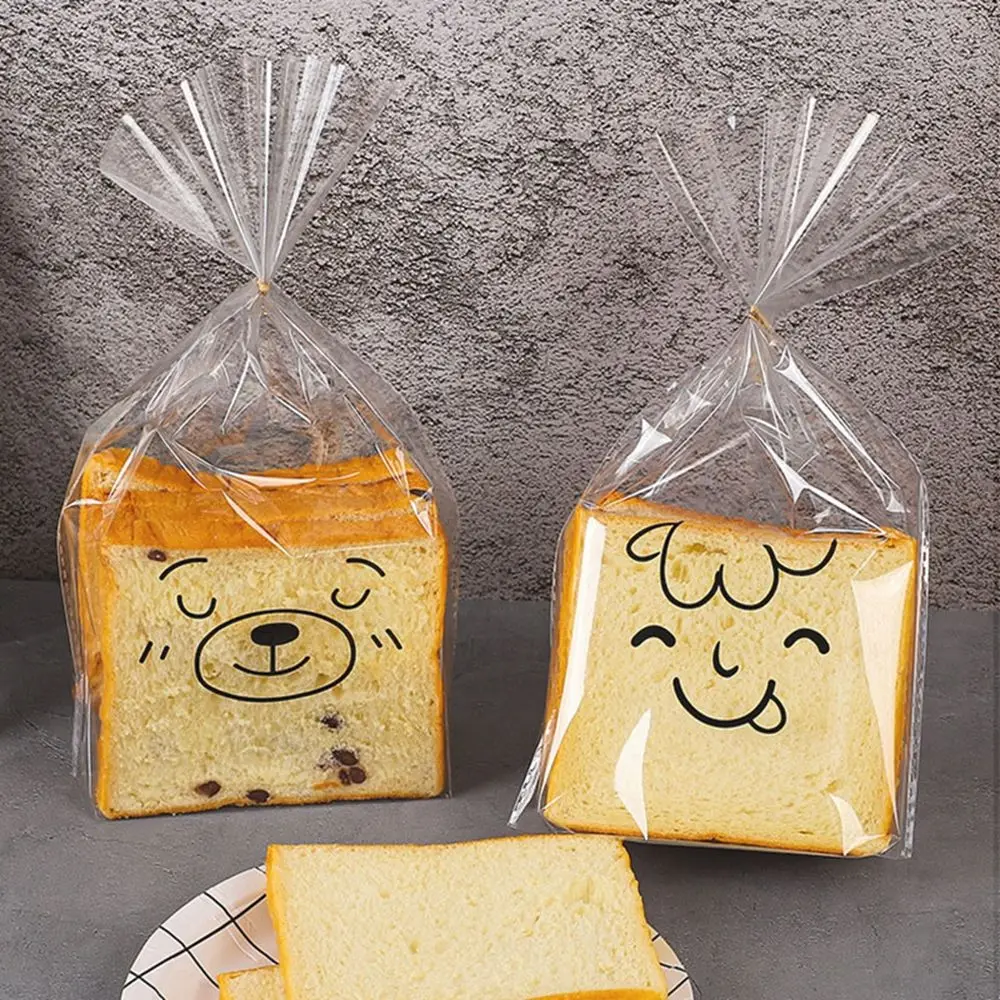 

50Pack Transparent Cartoon Bear Bread Cookies Snacks Candy Plastic Packaging Bags Wedding Birthday Party Portable Gift Bags