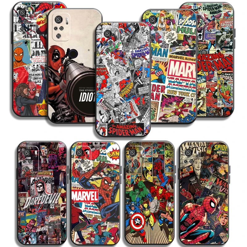 

Marvel Comics Phone Cases For Xiaomi Mi 11 Mi 11 Lite POCO X3 GT X3 Pro M3 POCO M3 Pro X3 NFC X3 Coque Funda Carcasa