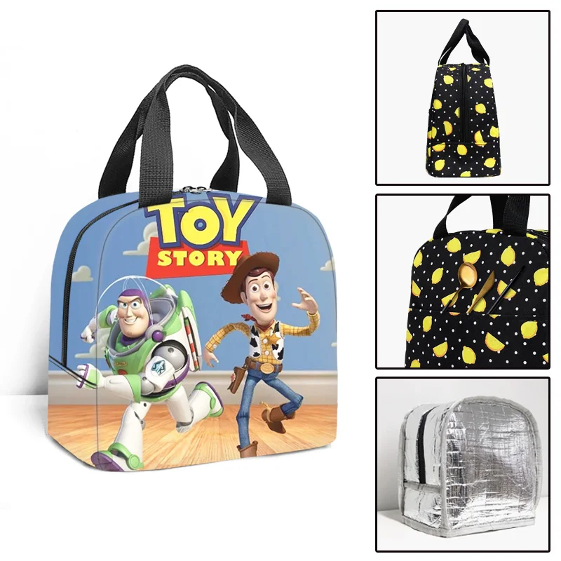 Disney Toy Story Kids School Insulated Lunch Bag Thermal Cooler Tote Food Picnic Bags Children Travel Lunch Bags