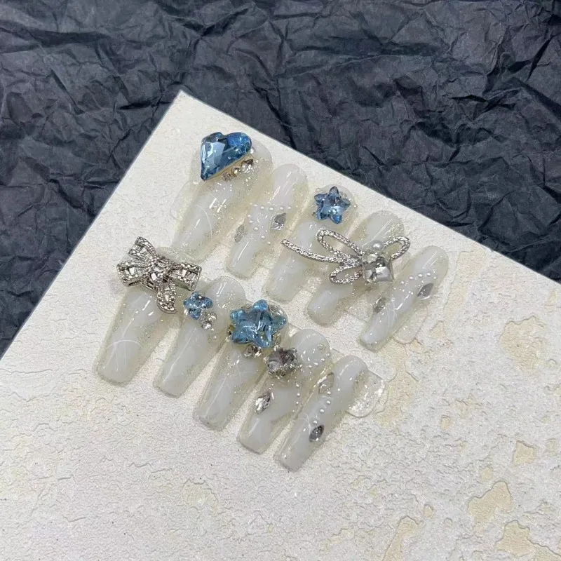 10 шт./набор накладные ногти с полным покрытием