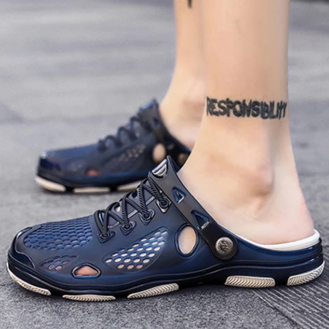 Plastic mens sandals - купить недорого | AliExpress
