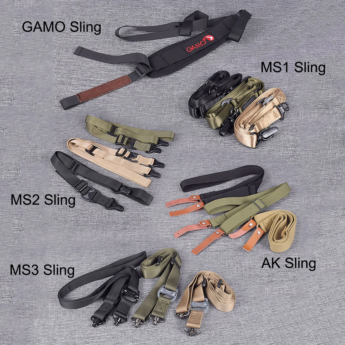 

Ремень для пистолета, Охотничьи аксессуары, тактическое снаряжение, регулируемый ремень для MS2 MS3 MS4 GAMO AK Gun, ремень на плечо, ремень для винтовки